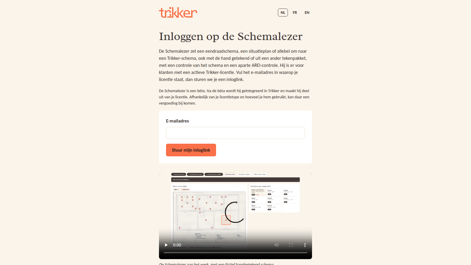 Inloggen op de Schemalezer met je e-mailadres